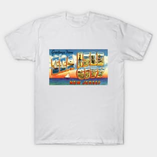 Greetings from Sea Isle City, New Jersey - Vintage Large Letter Postcard T-Shirt